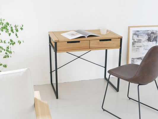 Tavolo da pranzo a superficie in legno pieghevole per fabbricati per ufficio in stile Nord Europa