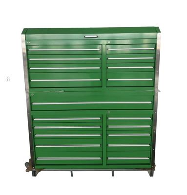Strumenti da garage argento 56&quot; scatola di attrezzi in acciaio a rotolamento metallo armadietto per attrezzi da garage