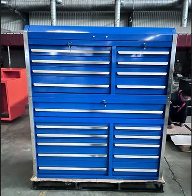 Strumenti da garage argento 56&quot; scatola di attrezzi in acciaio a rotolamento metallo armadietto per attrezzi da garage