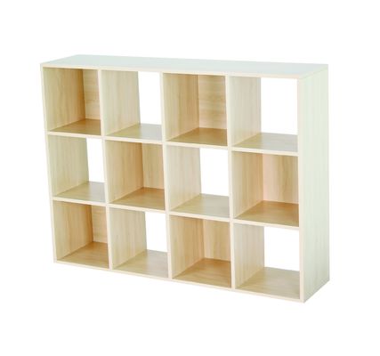 Mensola di ripostiglio a strati in legno per l'organizzazione del desktop in casa o in ufficio