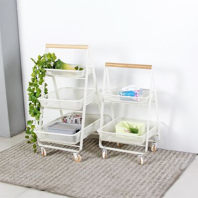 Carrello di cucina a tre livelli per il risparmio di spazio