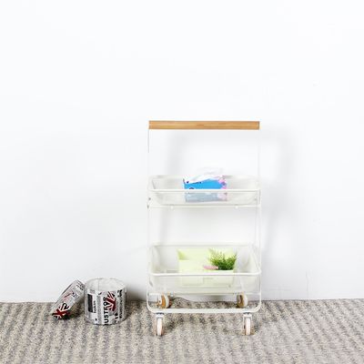 Carrello di cucina a tre livelli per il risparmio di spazio