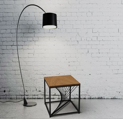 Imballaggio postale Altezza regolabile Gambe metalliche Leggi in legno Tavolo per mobili domestici moderni