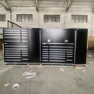 Garage Organizzazione Armadio utensili in acciaio laminato a freddo con carrello in argento