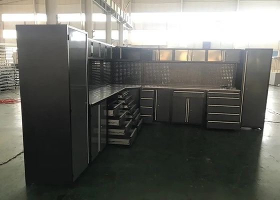 OEM Supporto Gabinetto da garage con attrezzi Stoccaggio Banchetto di lavoro carrello di attrezzi carrello di attrezzi laboratorio metallo Gabinetto a L