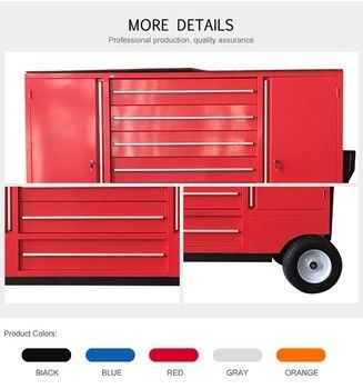 Casters opzionali Armadio utensili metallici per garage carrello di carrello e strumenti di stoccaggio