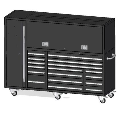 Grandi 72in Heavy Duty Rolling Tool Cabinet con ruote opzionali e 1,5 mm di spessore