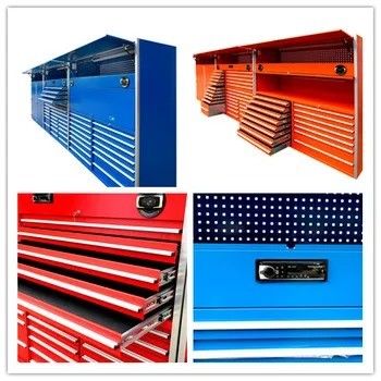 Utilizzo industriale Acciaio laminato a freddo Armoio per attrezzi da garage in metallo pesante con 30 cassetti