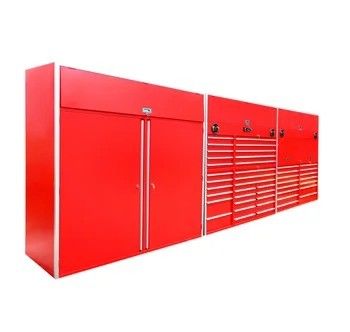 Customizzare modulare armadio di attrezzi da garage in acciaio con serratura chiave e finitura in acciaio in polvere