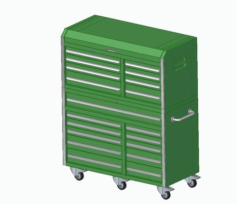Appartamento per la lavorazione del metallo, garage, armadietto verticale per la conservazione degli utensili con cassetti e maniglie opzionali