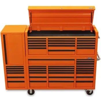 Maniglie in acciaio inossidabile da 96 pollici US General Tool Box con cassetto rotante e cassetti utensili