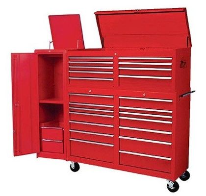 Maniglie in acciaio inossidabile da 96 pollici US General Tool Box con cassetto rotante e cassetti utensili