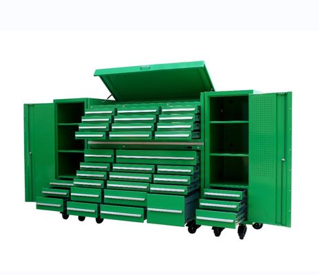 Garage Work Bench Metal Tool Cabinet con 258 Pcs Tool Set e maniglie in acciaio inox
