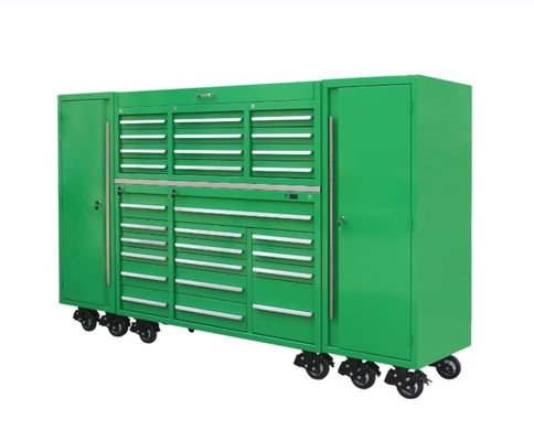 Garage Work Bench Metal Tool Cabinet con 258 Pcs Tool Set e maniglie in acciaio inox