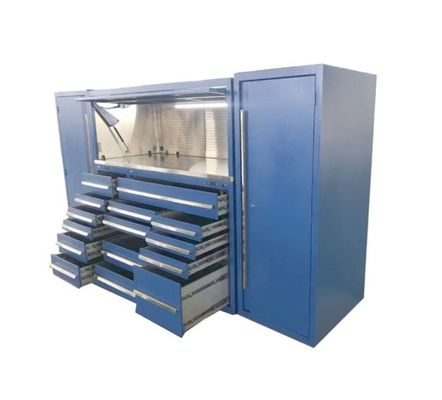 Armadietto per utensili in acciaio con cassetto utensili e armadietti modulari per garage Hutch su misura