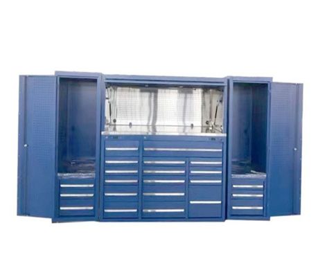 Armadietto per utensili in acciaio con cassetto utensili e armadietti modulari per garage Hutch su misura