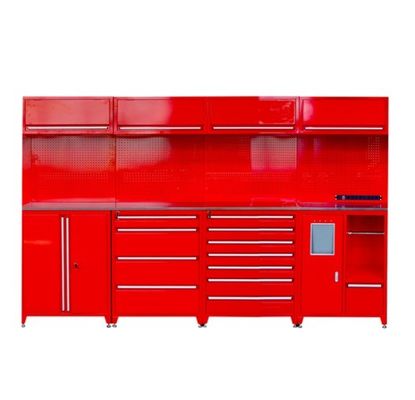 Supporto personalizzato OEM Red Mobile Tool Cabinet Combo con strumenti metallici pesanti