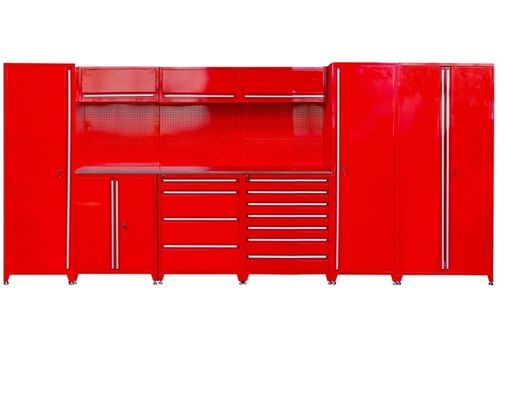 Supporto personalizzato OEM Red Mobile Tool Cabinet Combo con strumenti metallici pesanti