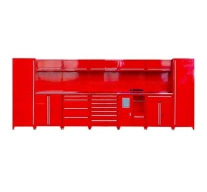 Supporto personalizzato OEM Red Mobile Tool Cabinet Combo con strumenti metallici pesanti