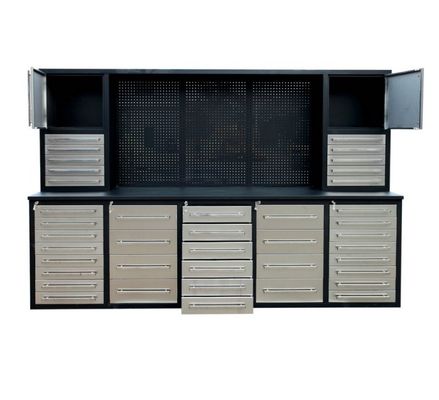 Gabinetto 30 cassetto di attrezzatura di deposito per il garage di riparazione auto laboratorio di lavoro in acciaio 10ft