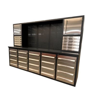 Gabinetto 30 cassetto di attrezzatura di deposito per il garage di riparazione auto laboratorio di lavoro in acciaio 10ft