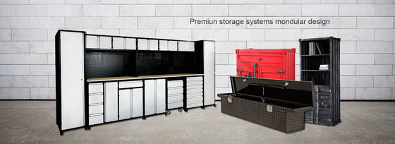 Nuovi mobili da garage di design in acciaio laminato a freddo per il montaggio