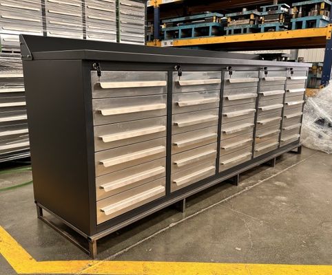 15 cassettieri Laboratorio di attrezzature per lavori pesanti Banchetto di lavoro con bancone di legno opzionale