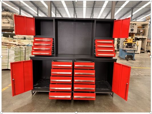 Supporto personalizzato OBM Metal Garage Storage 18 Armadi utensili a cassetto per laboratori
