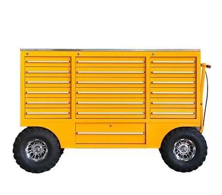 Supporto personalizzato OEM Heavy Duty Metal Tool Box Trolley Rolling Tool Chest per furgone