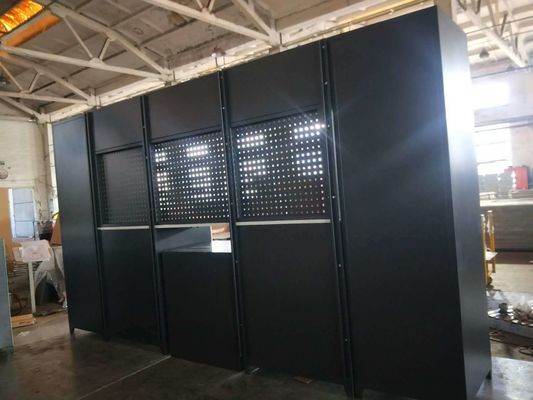 Sistema modulare a 4 porte per lo stoccaggio nei garage meccanici
