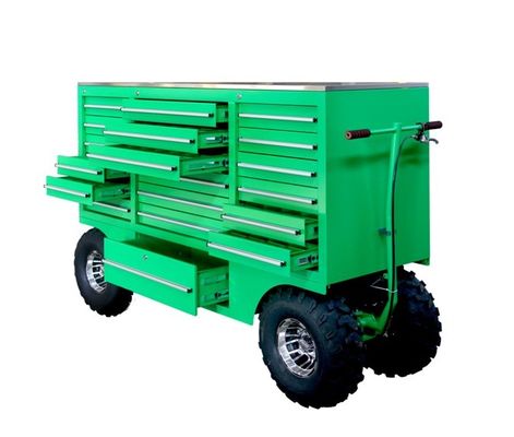 Supporto personalizzato OEM Heavy Duty Metal Tool Box Trolley Rolling Tool Chest per furgone