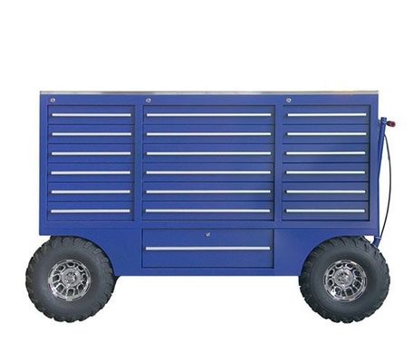 Negozio di garage attrezzi 19 cassetto heavy-duty metal Van Box sito di lavoro cassetto attrezzi con caster