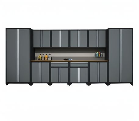 Fabbrica di attrezzi pesanti marroni, metallo, garage, armadietto di archiviazione, armadietto di attrezzi alti, larghi e larghi
