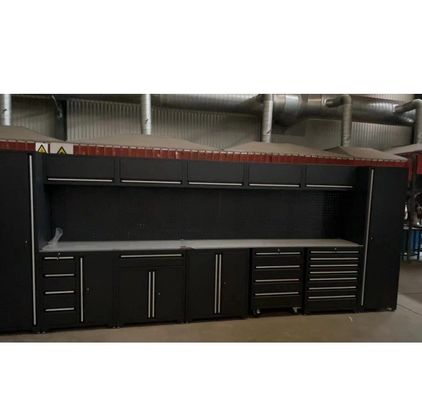 Scatole multi opzionali Red Flat Pack Garage Cabinets per il magazzino di riparazione auto