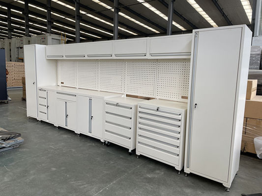 Stazione di lavoro modulare Armadio utensili da lavoro con carrello da garage pesante e kit scatola utensili