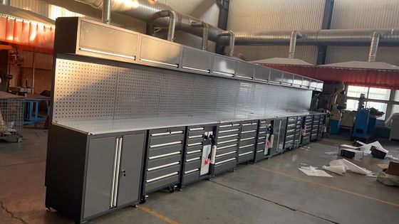 Stazione di lavoro modulare Armadio utensili da lavoro con carrello da garage pesante e kit scatola utensili