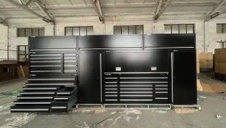 Gabinetto per attrezzi a rotazione da garage Acciaio laminato a freddo multifunzionale con ruote e armadietto