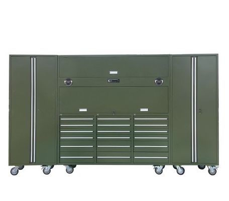 Armadietto da garage Scatole di attrezzi professionali e armadietti di stoccaggio con cassetto per attrezzi in argento resistente