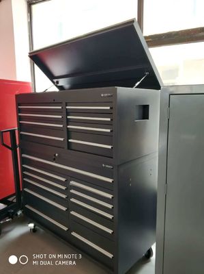 Cassa utensili da rotolamento da 15 cassetti da 72&quot; con maniglie e ruote in acciaio inossidabile