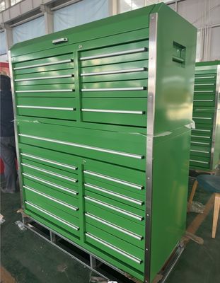Cassa utensili da rotolamento da 15 cassetti da 72&quot; con maniglie e ruote in acciaio inossidabile