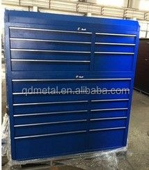 Cassa utensili da rotolamento da 15 cassetti da 72&quot; con maniglie e ruote in acciaio inossidabile