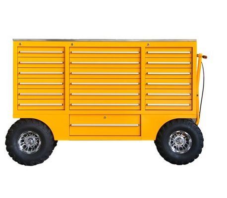 Organizza i tuoi attrezzi in modo efficiente con questo armadietto per attrezzi in acciaio e una scatola mobile