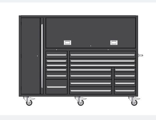 Conservare comodamente i vostri strumenti con questo nero e rosa Rolling Metal Tool Box Cabinet