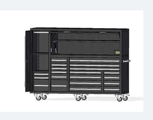 Conservare comodamente i vostri strumenti con questo nero e rosa Rolling Metal Tool Box Cabinet
