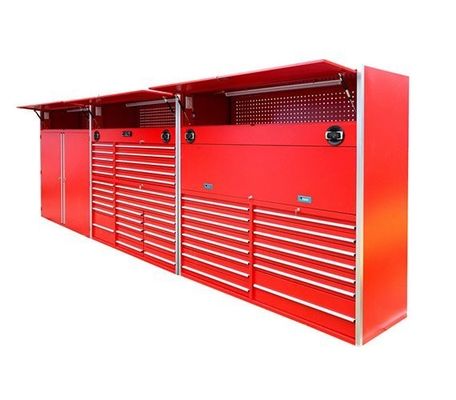 Armadio di attrezzi a rotolamento con maniglie in alluminio per attrezzi per garage