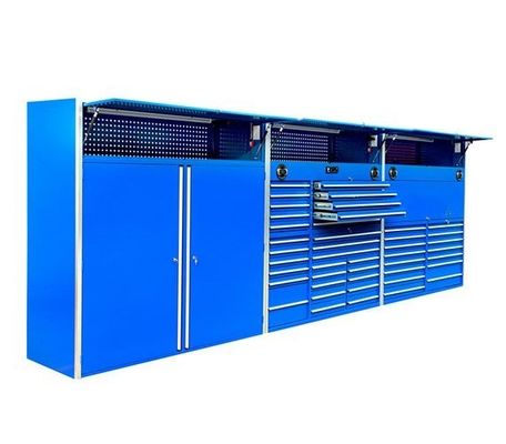 Armadio di attrezzi a rotolamento con maniglie in alluminio per attrezzi per garage