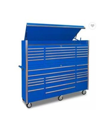Cassa utensili da garage con ruote pesanti e materiale in acciaio laminato a freddo